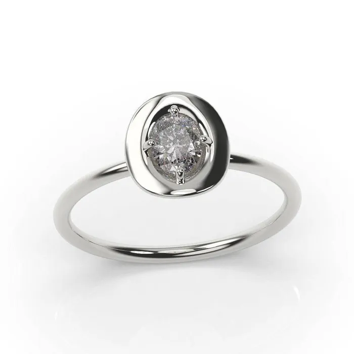 MyUniqueRing Rings | Cowgirl Ring Cowboy Hat Engagement Ring White Gold