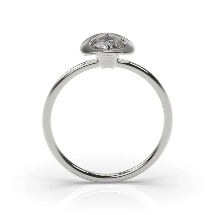 MyUniqueRing Rings | Cowgirl Ring Cowboy Hat Engagement Ring White Gold