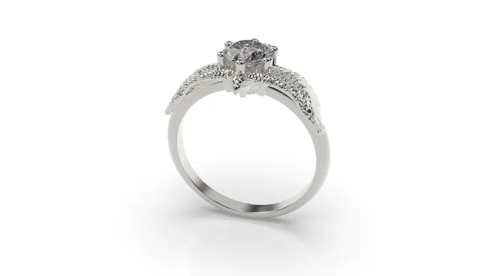 MyUniqueRing Rings | Hawk Engagement Ring Hawk Ring White Gold Bird