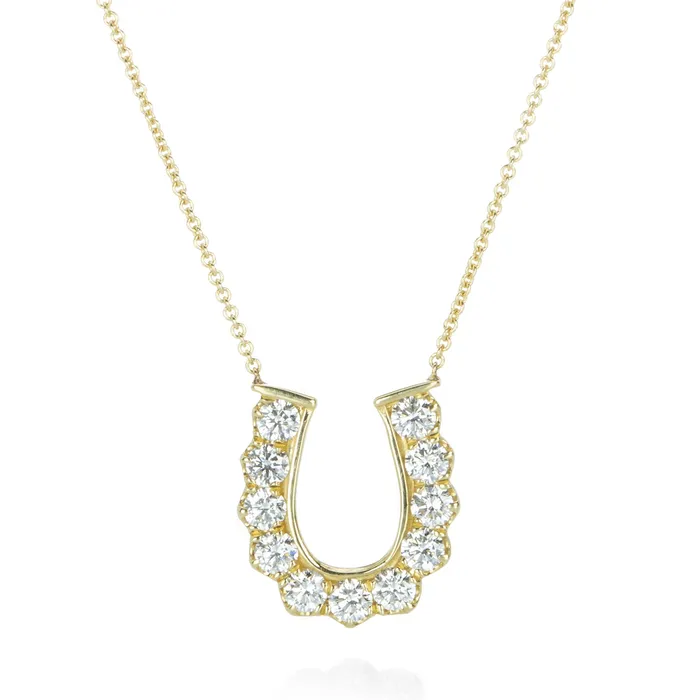 Necklaces Alexis Kletjian Diamond Horseshoe Necklace