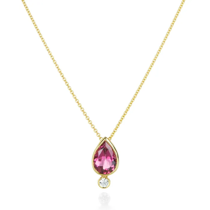 Necklaces Alexis Kletjian Tourmaline Lotus Seed Necklace