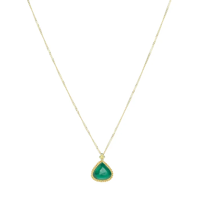 Necklaces | Amali 18k Pear Shaped Emerald Pendant Necklace