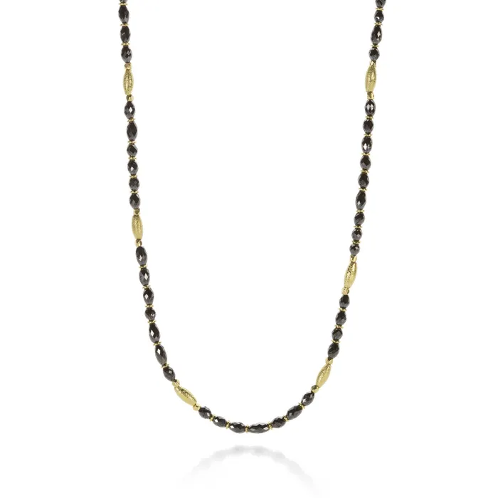 Necklaces Barbara Heinrich Oval Black Diamond Necklace