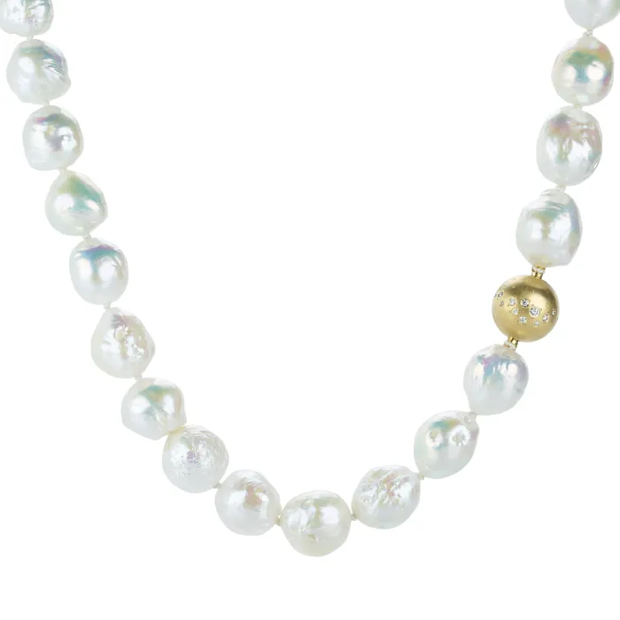 Necklaces Barbara Heinrich White Baroque Freshwater Pearl Necklace