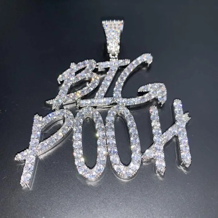 Necklaces | Bling Proud Custom Iced Out Name Letters Pendant Necklace