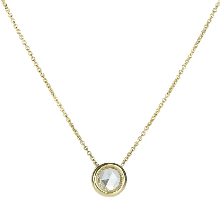 Necklaces Diana Mitchell Round Rose Cut Diamond Necklace