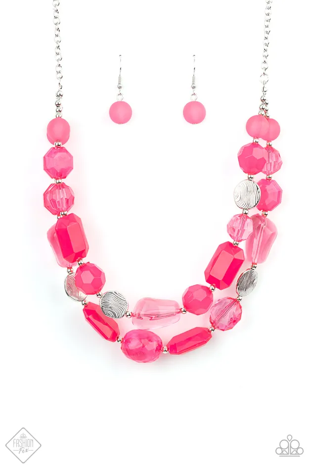 Necklaces | diannesjewelryshop Paparazzi Oceanic Opulence Pink Necklace