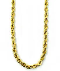 Necklaces FULLERS PURCHASE FROM PUBLIC 14KY 20 DIAMOND CUT ROPE CHAIN