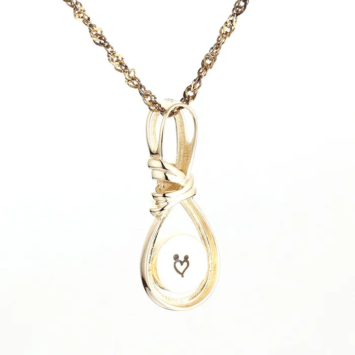 Necklaces | HEIRLOOM SOLID GOLD INFINITY NECKLACE PENDANT WITH CUBIC ZIRCONIA - More Colours