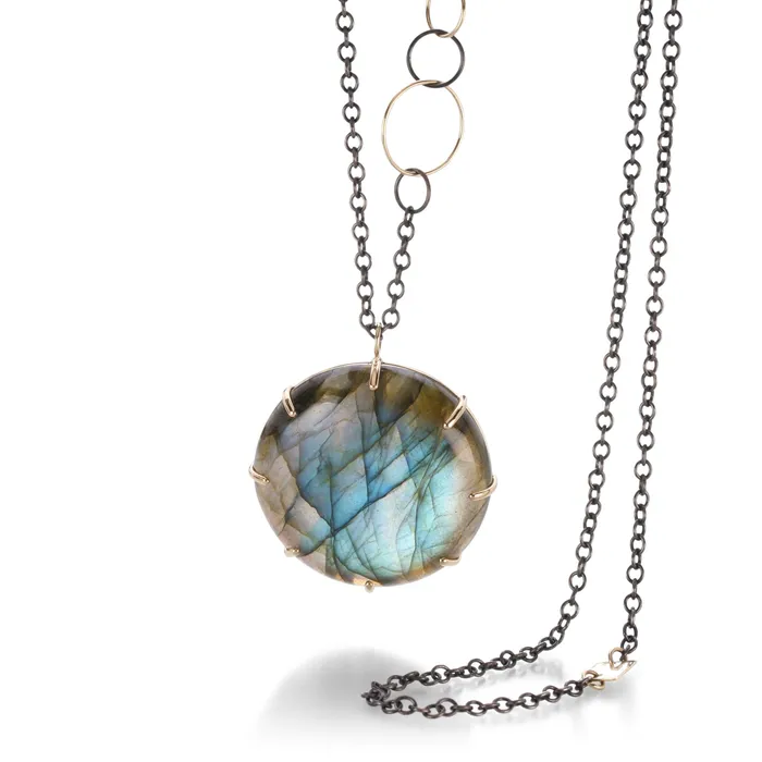 Necklaces Jamie Joseph Round Labradorite Necklace