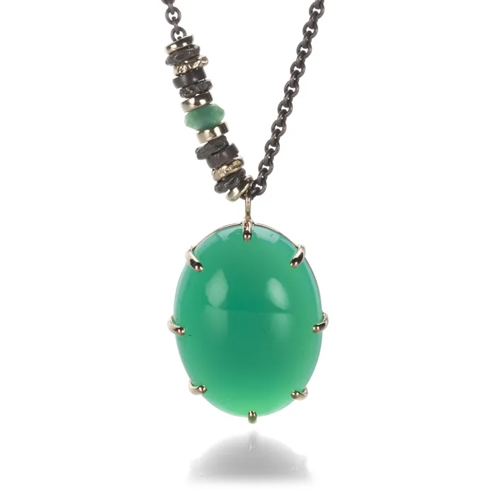 Necklaces Jamie Joseph Smooth Chrysoprase Necklace