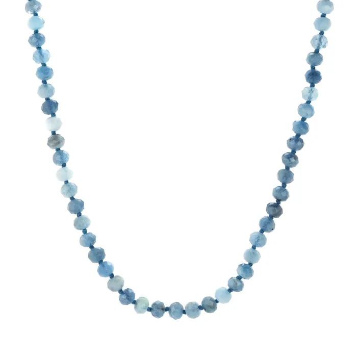 Necklaces Joseph Brooks Beaded Aquamarine Necklace