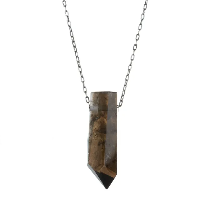 Necklaces | Joseph Brooks Smoky Quartz Crystal Pendant Necklace