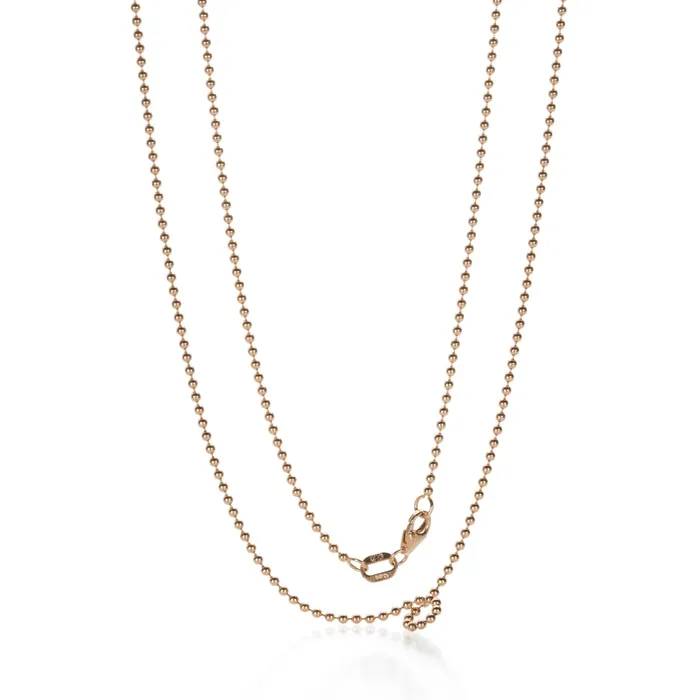 Necklaces Julez Bryant Rose Gold 1.5mm Ball Chain - 26