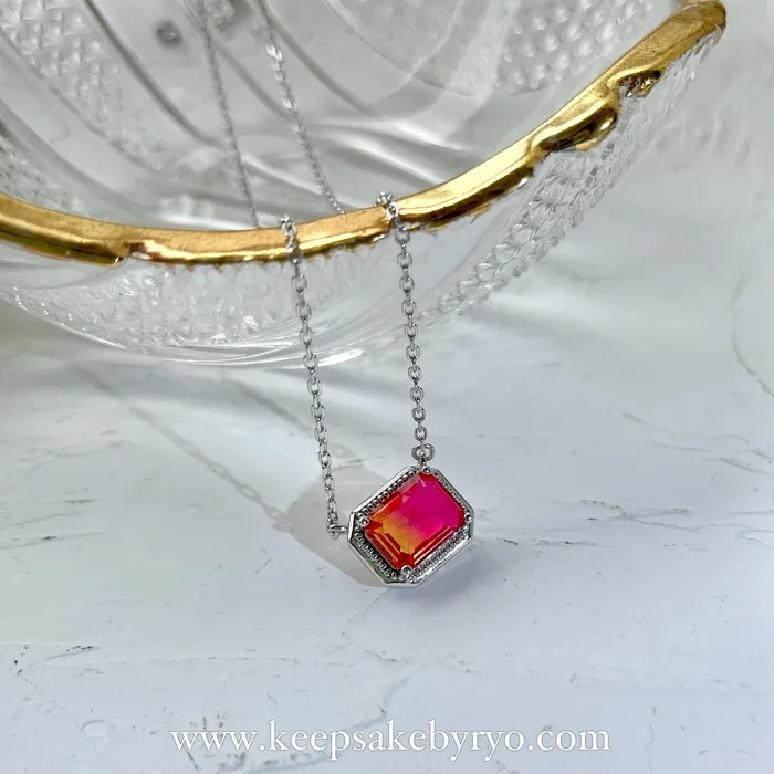 Necklaces Keepsake by Ryo KEEPLETS COLLECTION: SUNRISE TOURMALINE NECKLACE