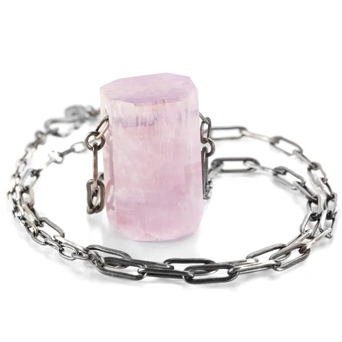 Necklaces Large Kunzite Crystal Necklace - Joseph Brooks