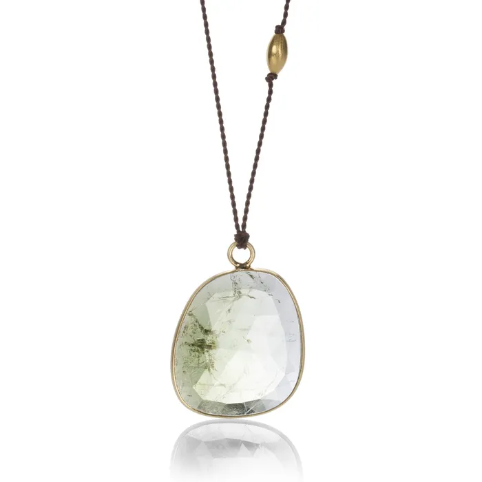 Necklaces Margaret Solow Large Green Tourmaline Necklace