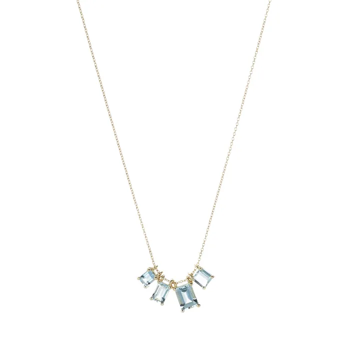 Necklaces | Nicole Landaw Aquamarine Story Necklace