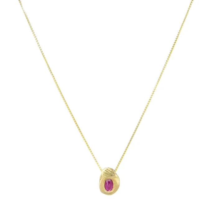 Necklaces | Oval Ruby Pendant Necklace - Page Sargisson