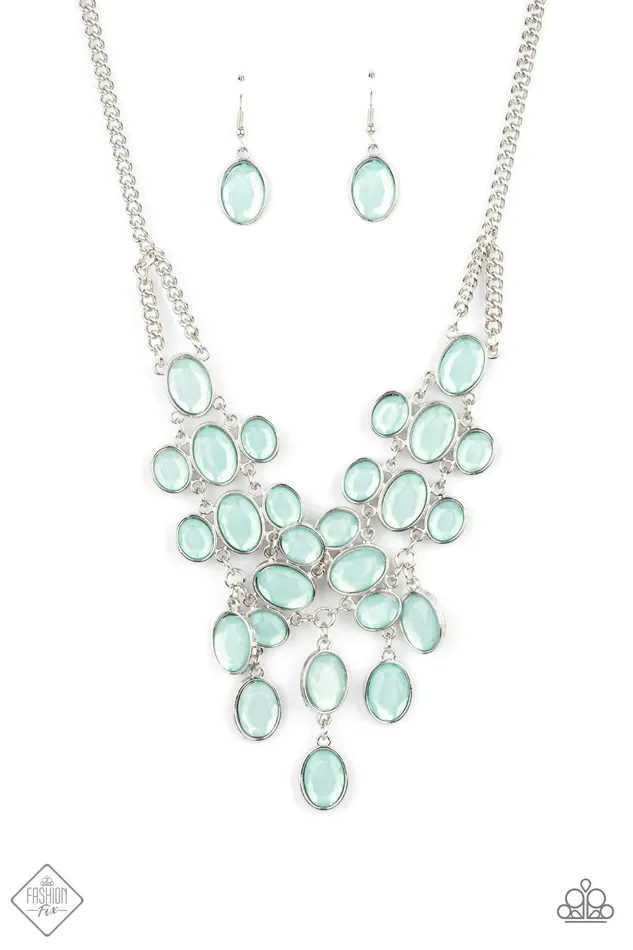 Necklaces | Paparazzi Accessories Paparazzi Serene Gleam - Blue Necklace