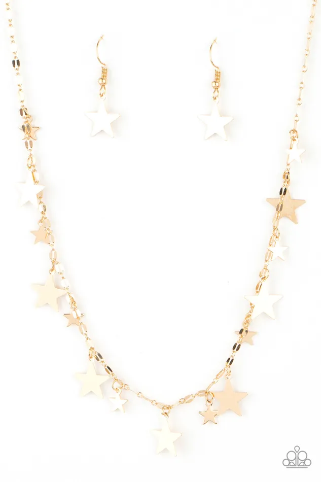 Necklaces | Paparazzi Accessories Paparazzi Starry Shindig - Gold Necklace