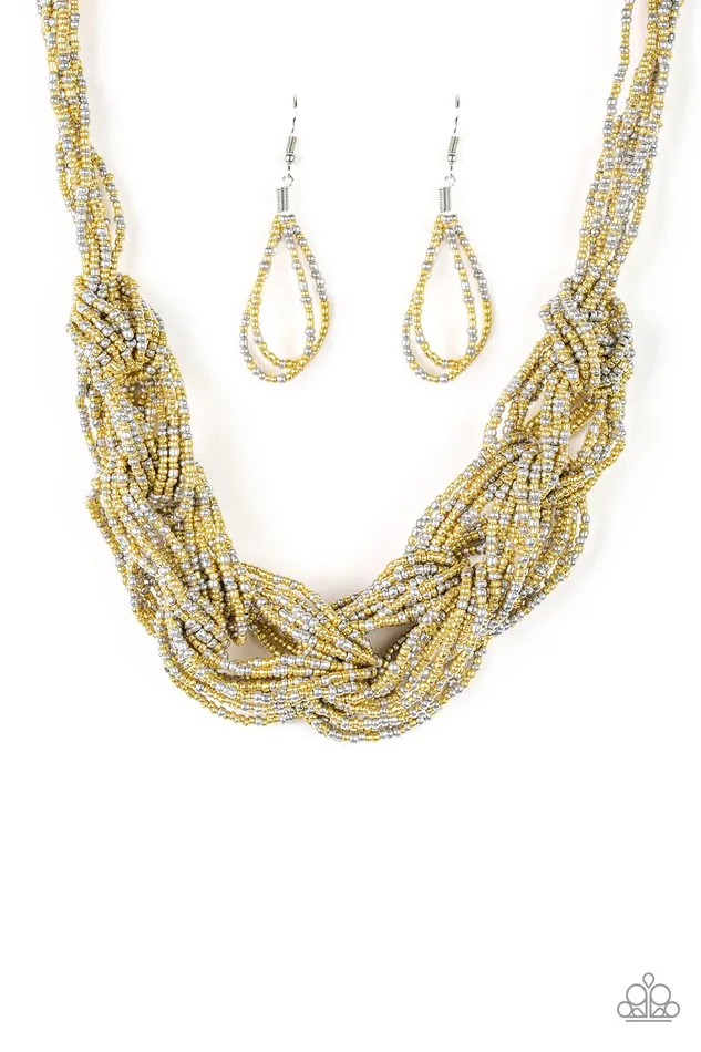 Necklaces | Paparazzi City Catwalk - Gold Necklace - Paparazzi Accessories