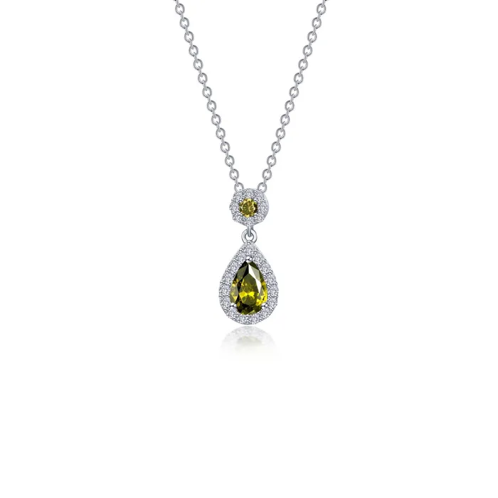 Necklaces Pear Shape Halo Necklace - Lafonn