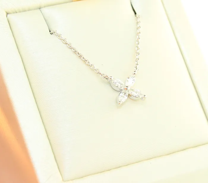 Necklaces | PINK DIAMOND INC 18KW .28 Cttw Diamond Necklace