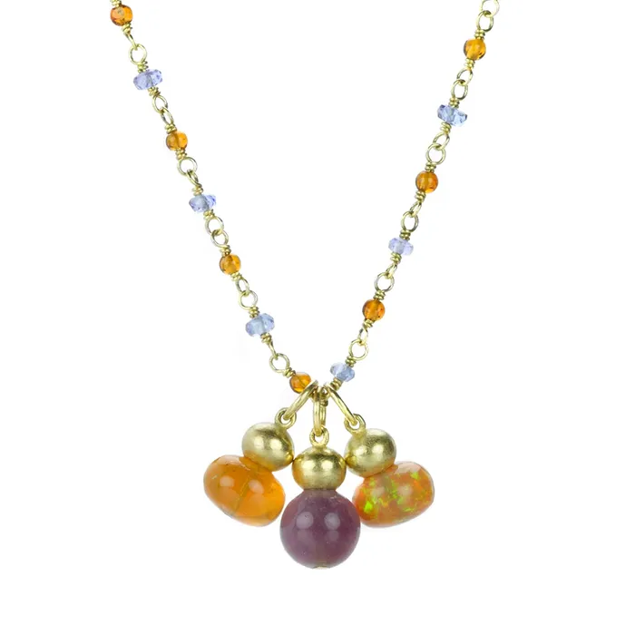 Necklaces Triple Buoy Necklace - Mallary Marks