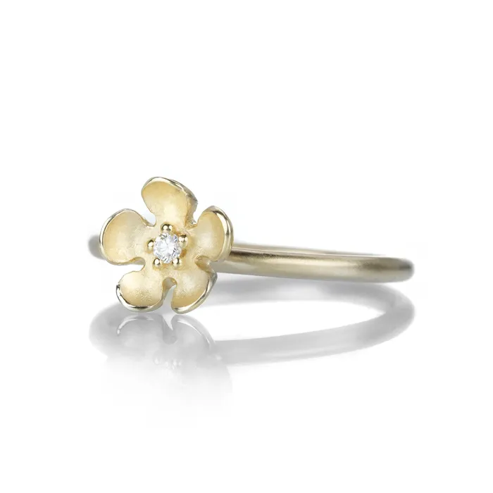 Nicole Landaw Single Flower Stacking Ring Rings