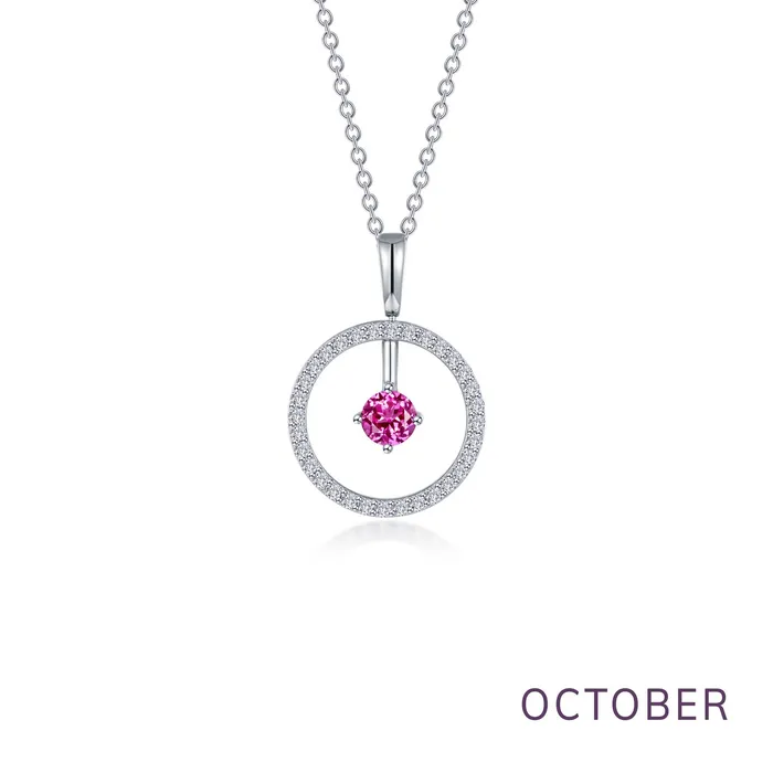 October Birthstone Reversible Open Circle Necklace Lafonn Necklaces