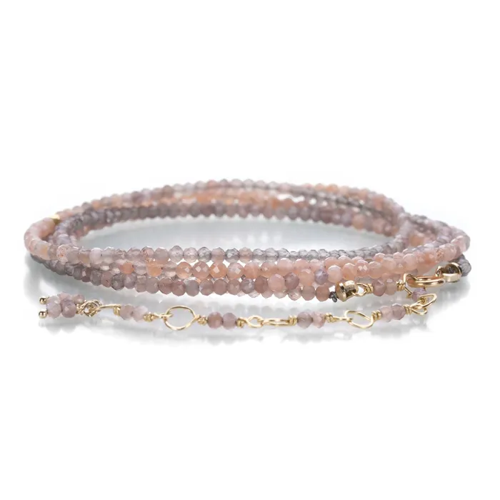 Ombre Moonstone Wrap Bracelet - 34 Anne Sportun Bracelets