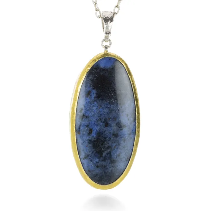 Oval Dumortierite Necklace Gurhan Necklaces