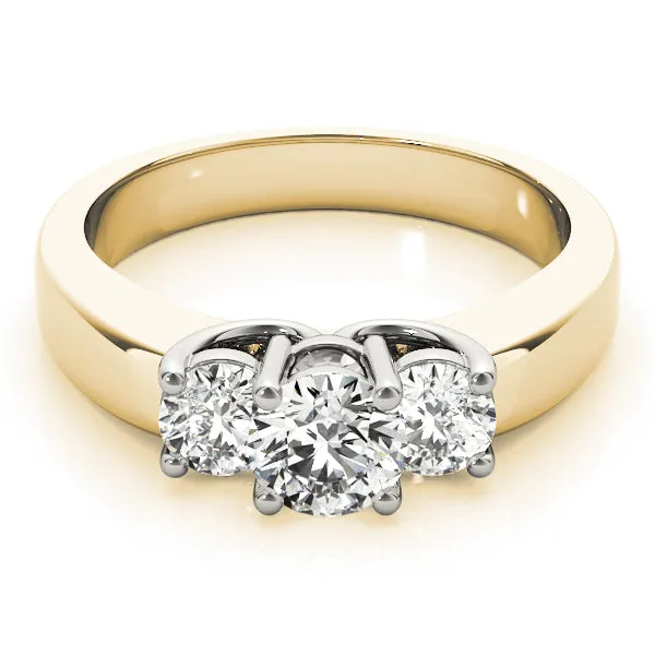 Overnight Mountings Bridal Rings | Three Stone Diamond Engagement Ring