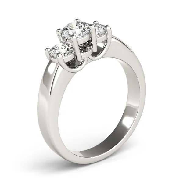 Overnight Mountings Bridal Rings | Three Stone Diamond Engagement Ring