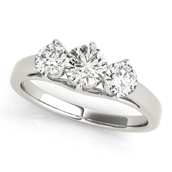 Overnight Mountings Bridal Three Stone Diamond Engagement Ring | Rings