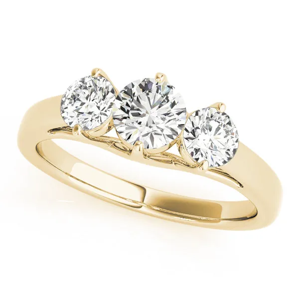 Overnight Mountings Bridal Three Stone Diamond Engagement Ring | Rings