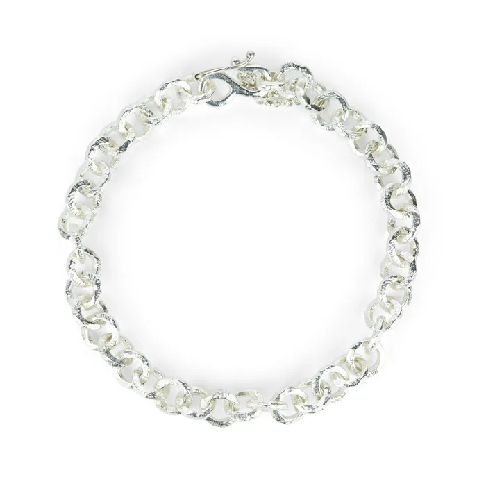 Page Sargisson Bracelets Sterling Silver Round Link Bracelet