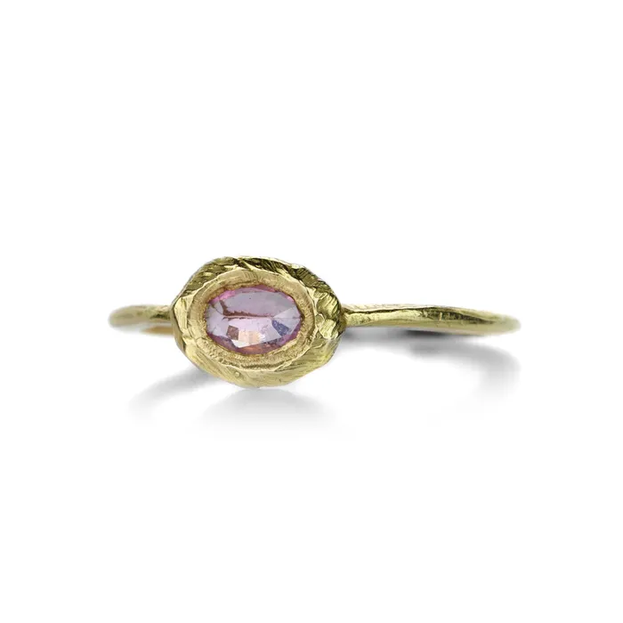 Page Sargisson Rings Oval Pink Sapphire Ring