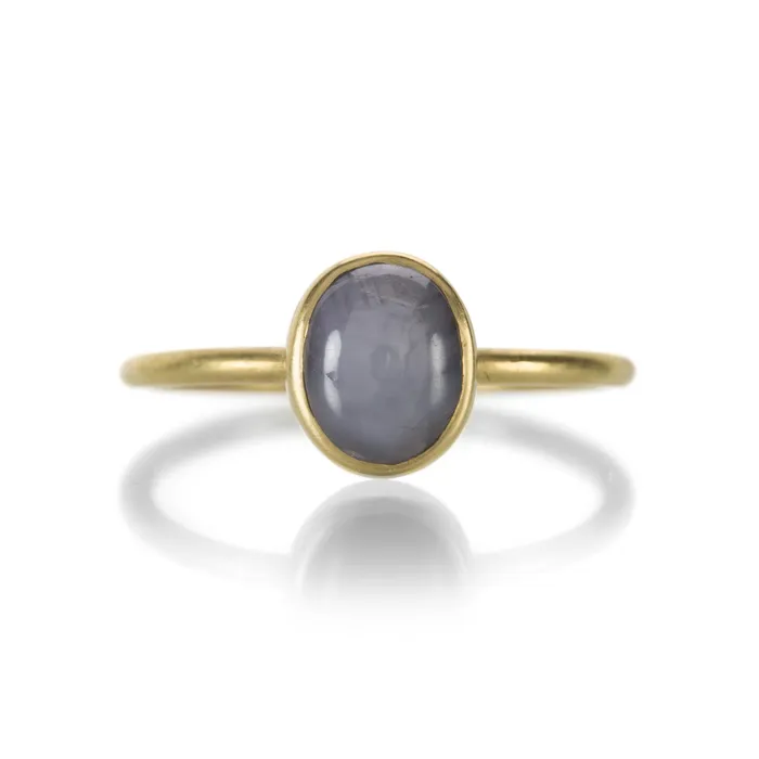 Pale Blue Star Sapphire Ring Gabriella Kiss Rings