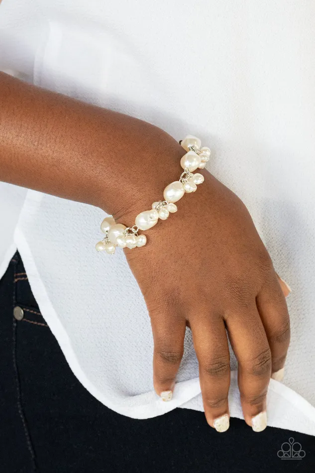 Paparazzi Accessories Bracelets Imperfectly Perfect - White Bracelet