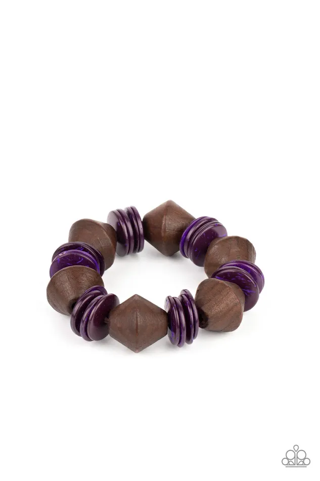 Paparazzi Accessories Bracelets | Paparazzi Bermuda Boardwalk - Purple Bracelet