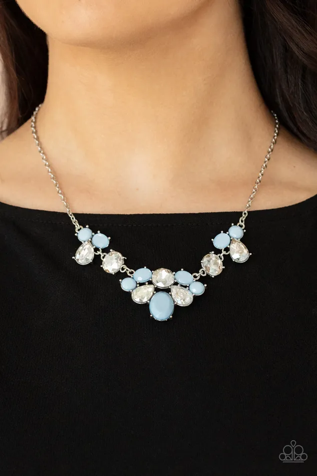 Paparazzi Accessories Necklaces Paparazzi Ethereal Romance - Cerulean Blue Necklace