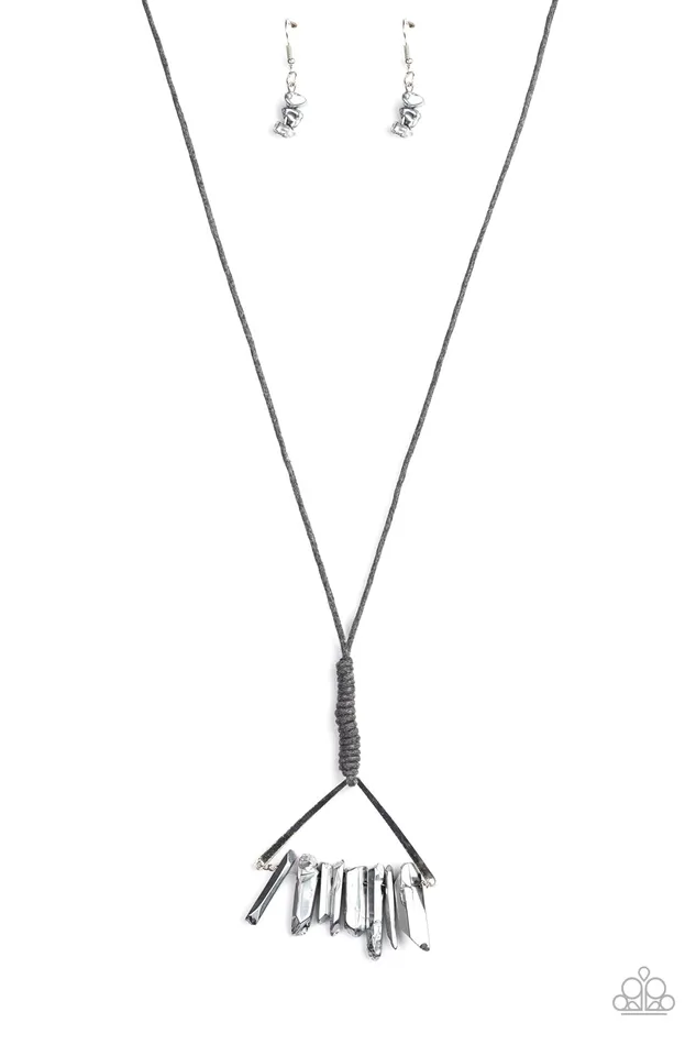 Paparazzi Accessories Necklaces | Paparazzi Raw Talent - Silver Necklace