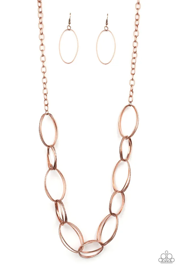 Paparazzi Accessories Necklaces | Paparazzi Ring Bling - Copper Necklace