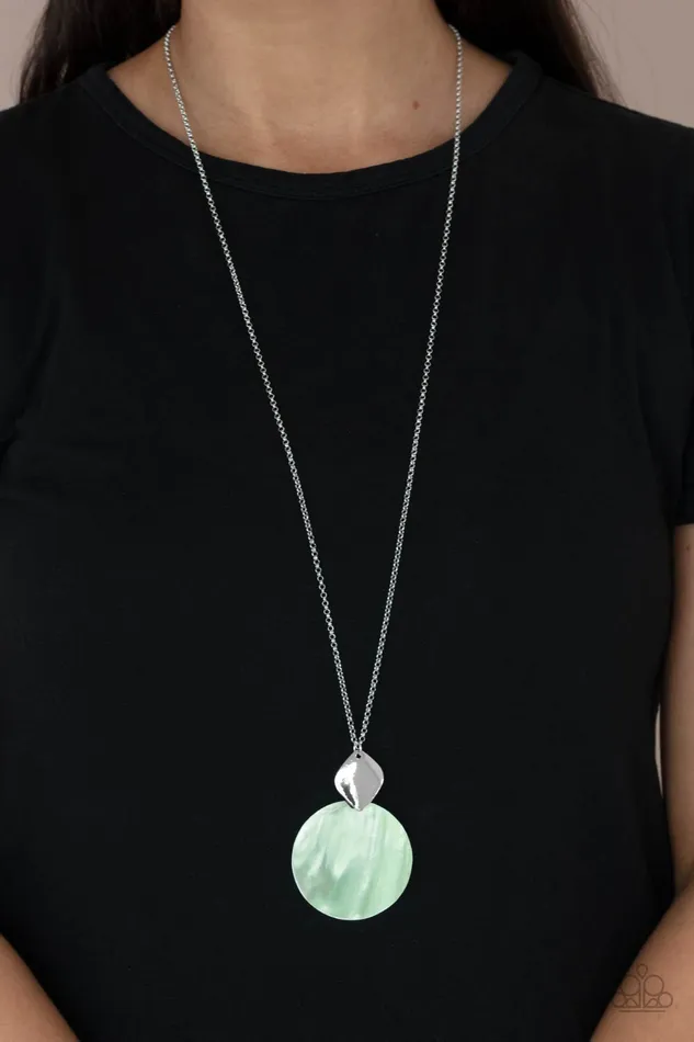 Paparazzi Accessories Necklaces Paparazzi Tidal Tease - Green Necklace