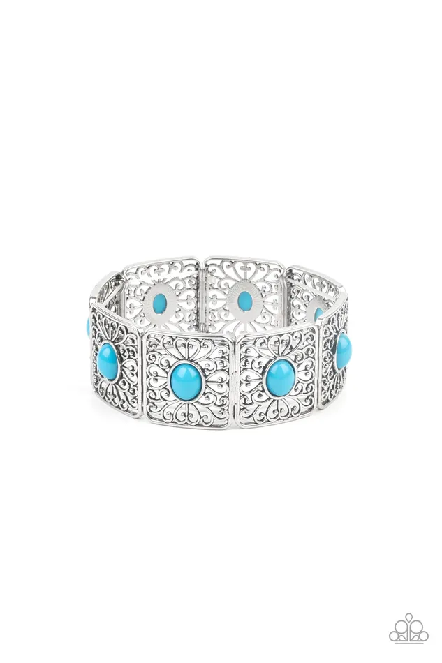 Paparazzi Accessories Paparazzi Cakewalk Dancing - Blue Bracelet | Bracelets