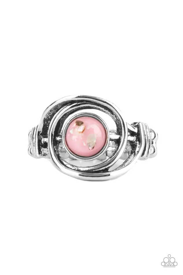 Paparazzi Accessories Paparazzi Celestial Karma - Pink Ring | Rings