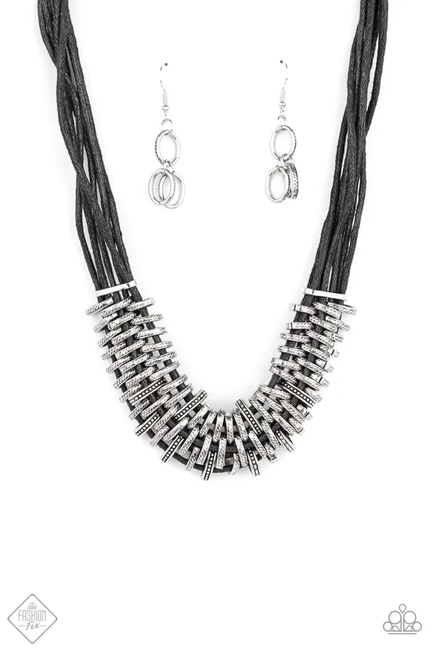 Paparazzi Accessories Paparazzi Lock, Stock, and SPARKLE - Black Necklace | Necklaces