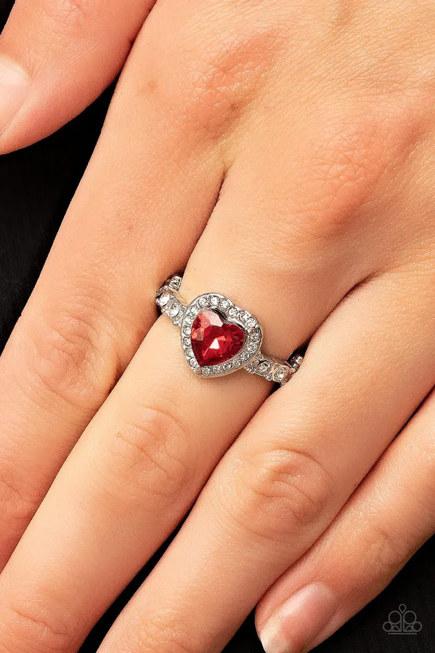 Paparazzi Accessories Rings | Paparazzi Romantic Reputation - Red Ring